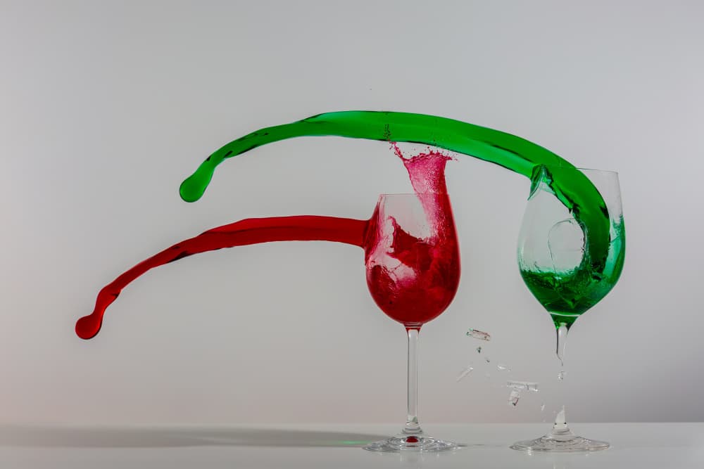 Vibrant Wine Splash by António Carreira — canvas wall art