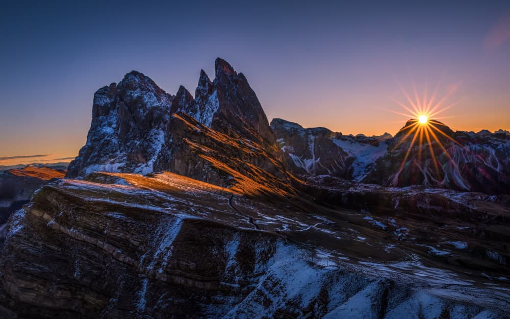 Golden Mountain Sunrise by Li Ying — canvas wall art
