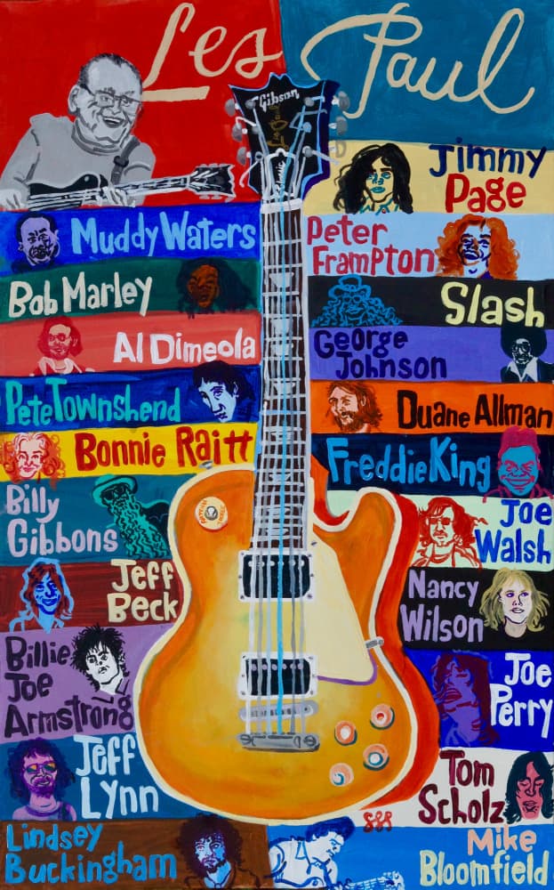 Guitar Legends Tribute by Steve Spencer — canvas wall art