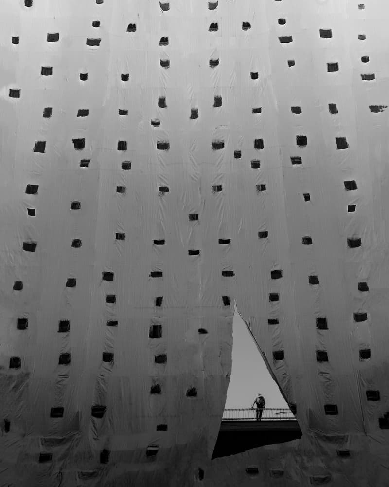 Lone Figure Gateway by alizolghadri93 — canvas wall art