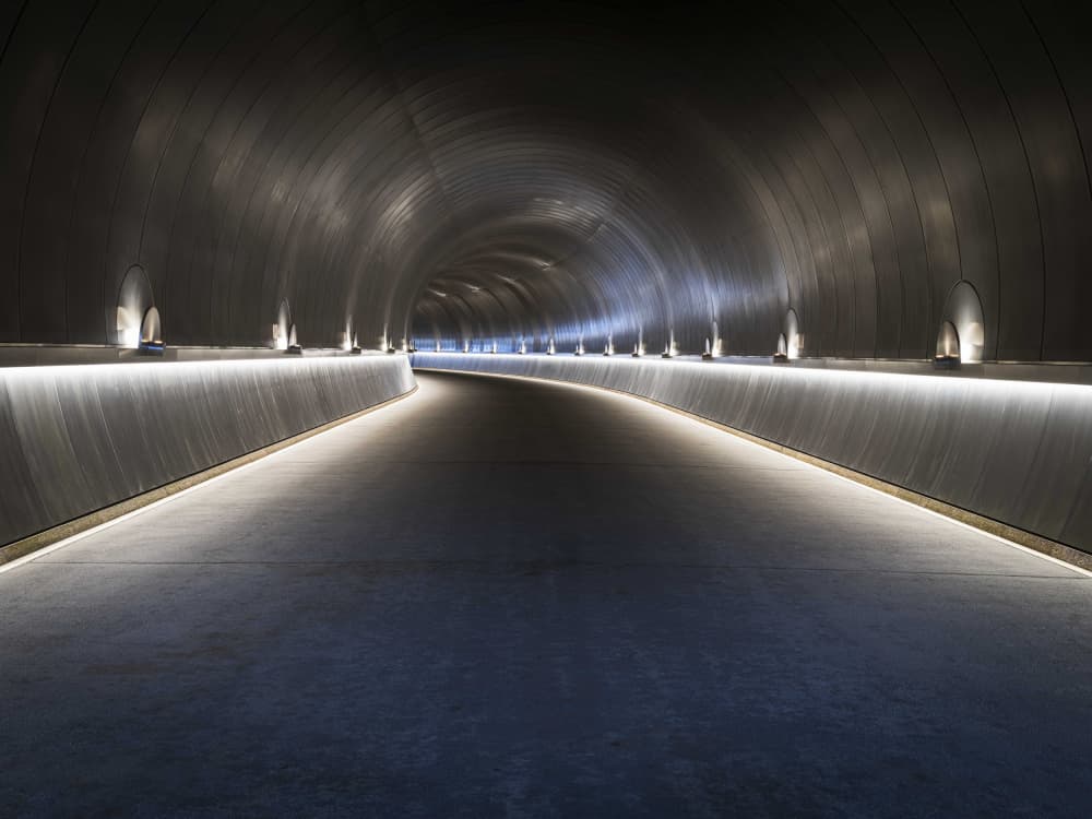 Sleek Modern Tunnel by Robert Bolton — canvas wall art