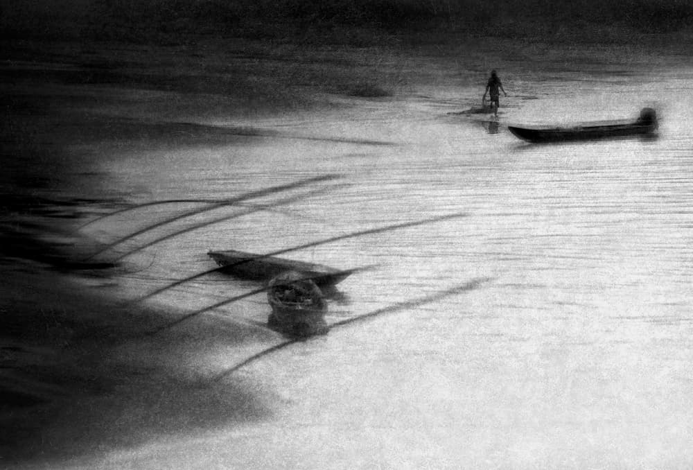 Shadows on Calm Water by Ekkachai Khemkum — canvas wall art