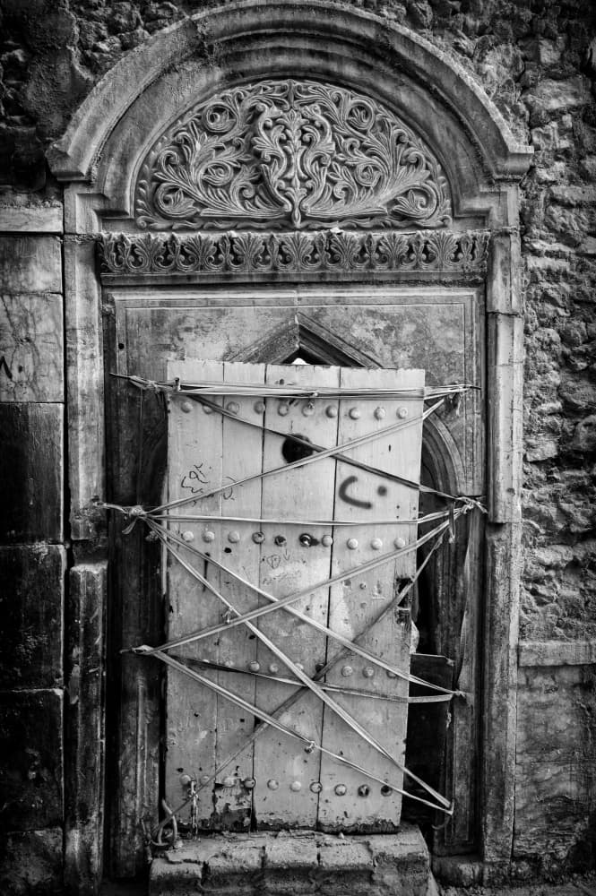 Abandoned Stone Door by Jalili — canvas wall art