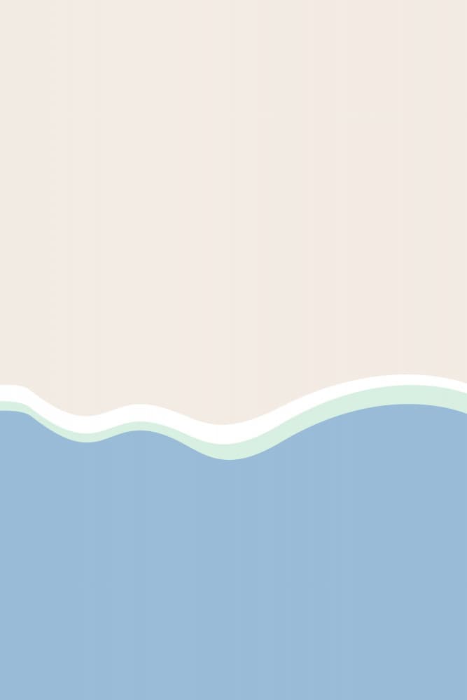 Calm Beach Waves by Karen Menzenbach — canvas wall art