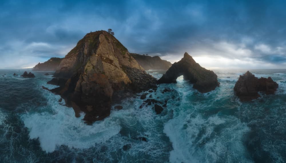 Wild Ocean Arch by Carlos Gonzalez — canvas wall art