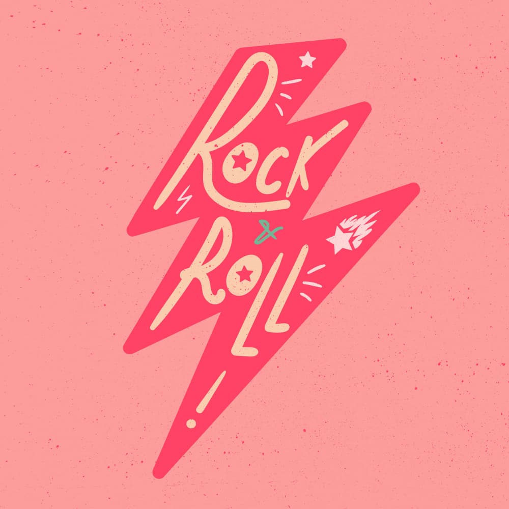 Electric Rock and Roll by Marika Barsrsind — canvas wall art