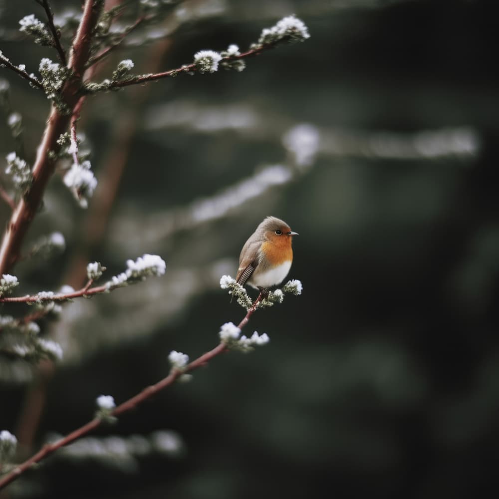 Winter's Perch by Treechild — canvas wall art