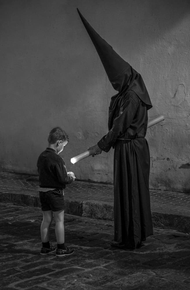 Solemn Holy Week Night by JUAN CARLOS HERVÁS MARTÍNEZ — canvas wall art