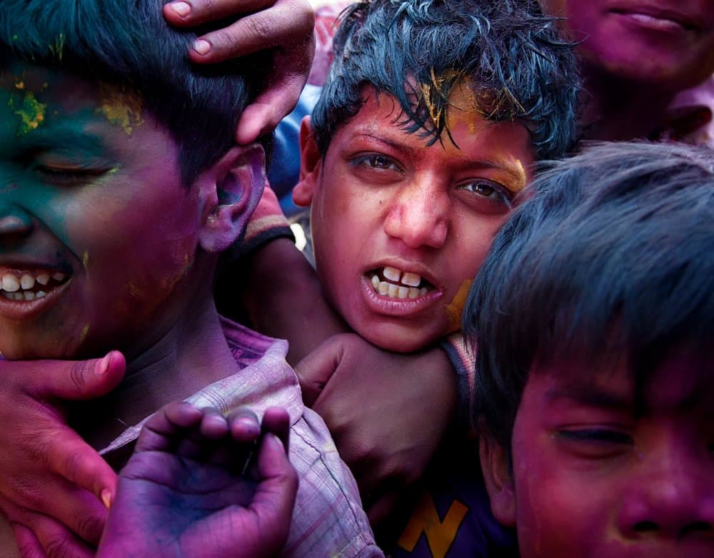 Joyful Holi Kids by Jassi Oberai — canvas wall art