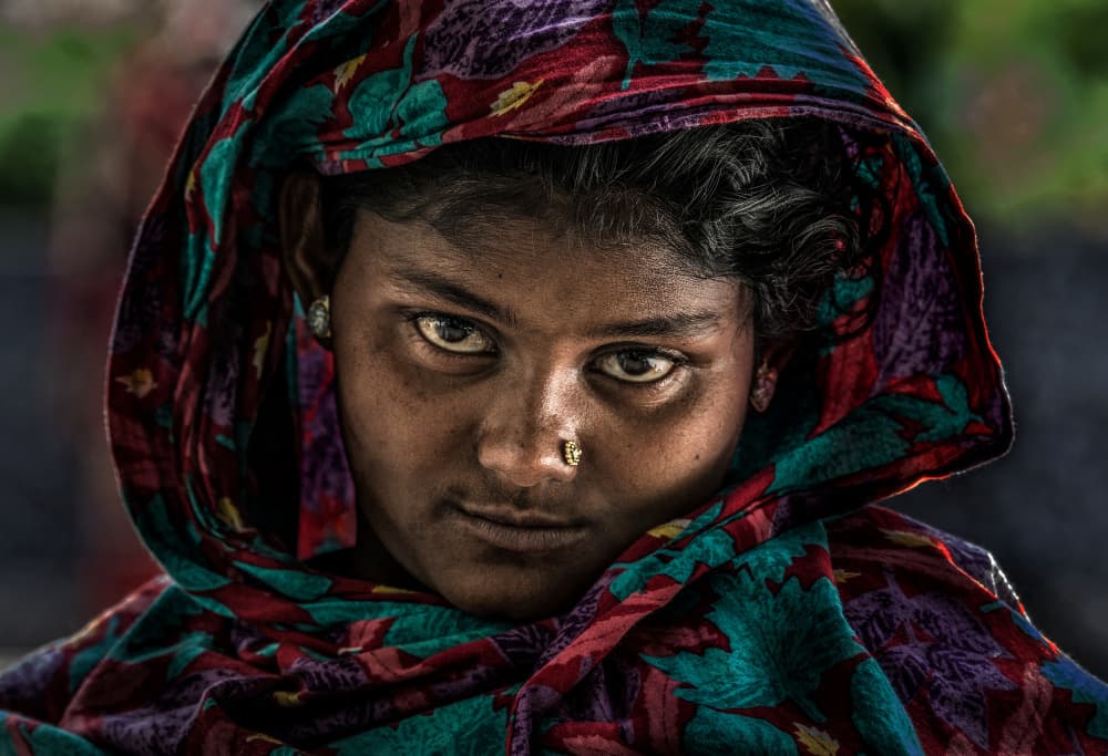 Intense Gaze Woman by Joxe Inazio Kuesta Garmendia — canvas wall art