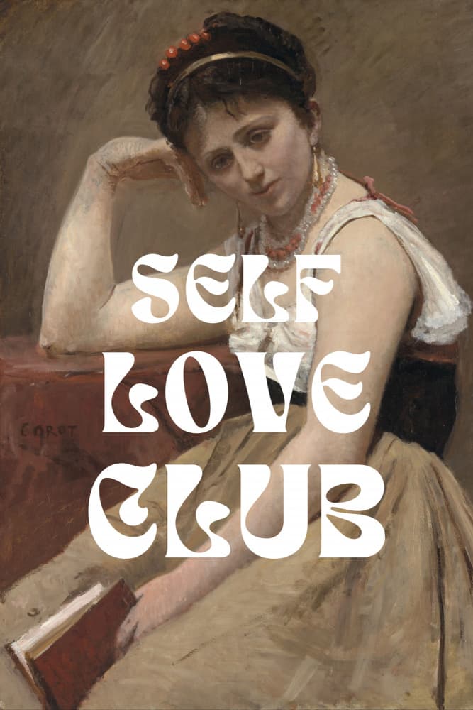 Self Love Club Portrait by The Art Concept — canvas wall art