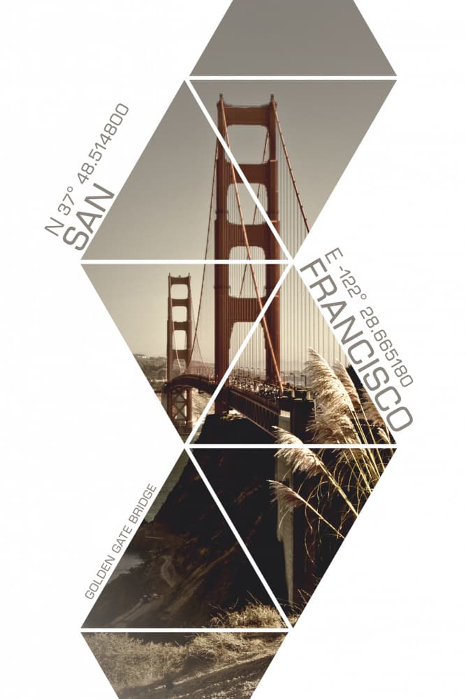 Golden Gate San Francisco by Melanie Viola — canvas wall art