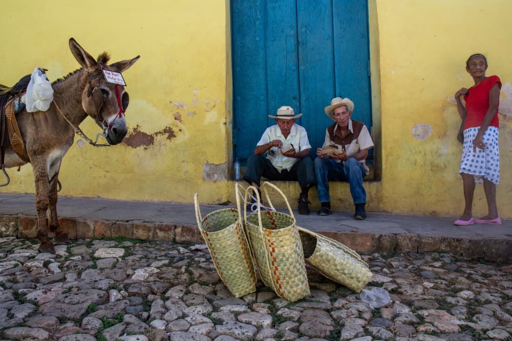 Trinidad Street Scene by Ella Waldman — canvas wall art