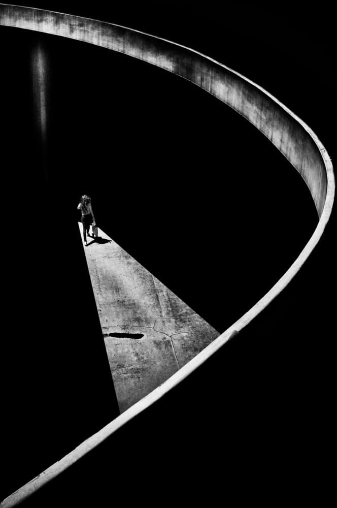 Solitary Path Light by Antonio Grambone — canvas wall art
