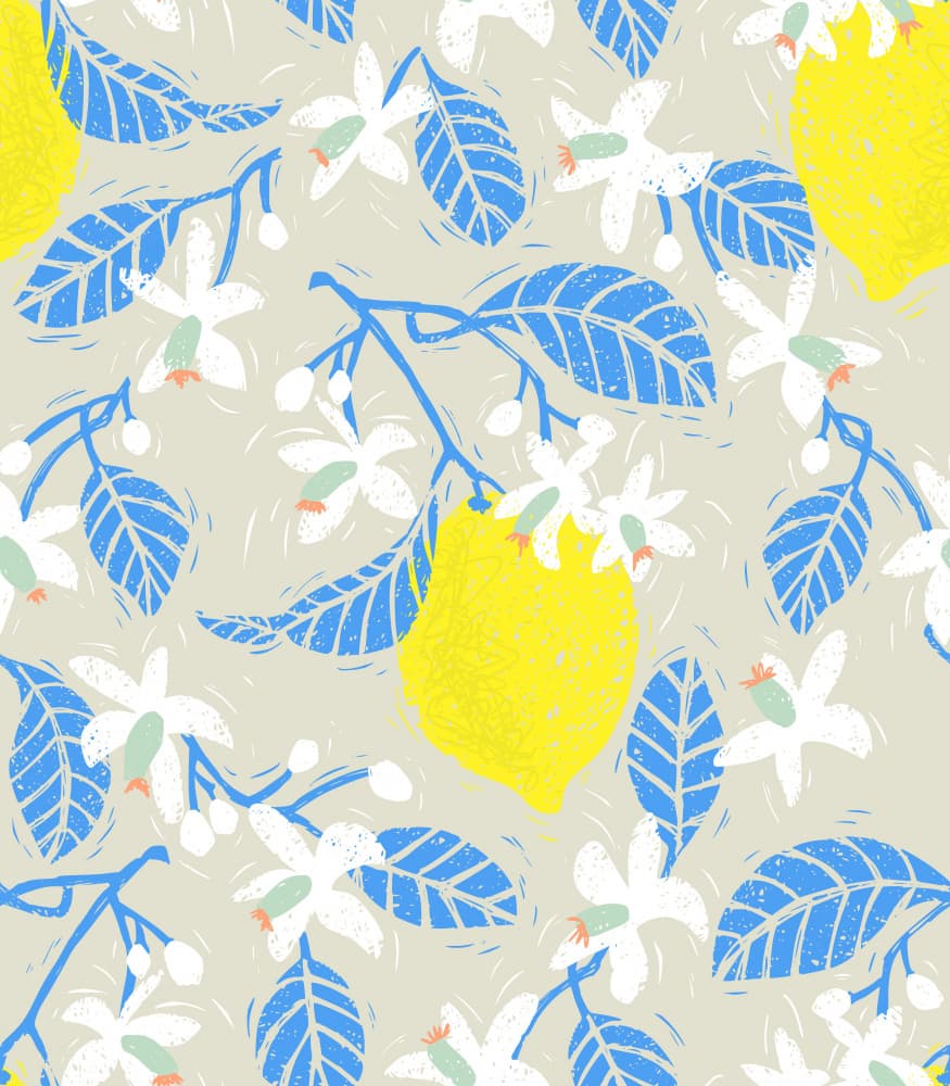 Vibrant Lemon Pattern
