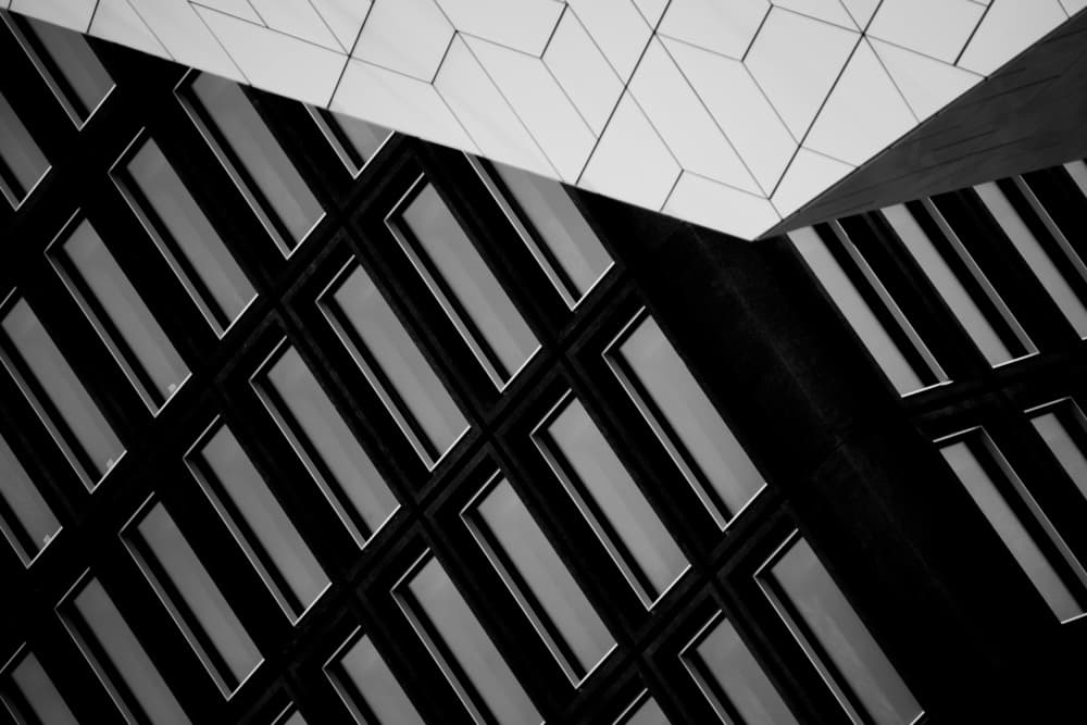 Modern Geometric Architecture by Jan Niezen — canvas wall art