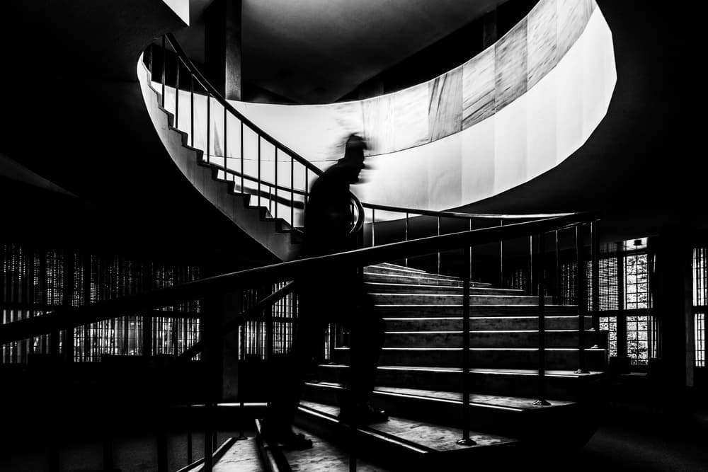 Mysterious Spiral Descent by Ömer Ates Kızıltug — canvas wall art