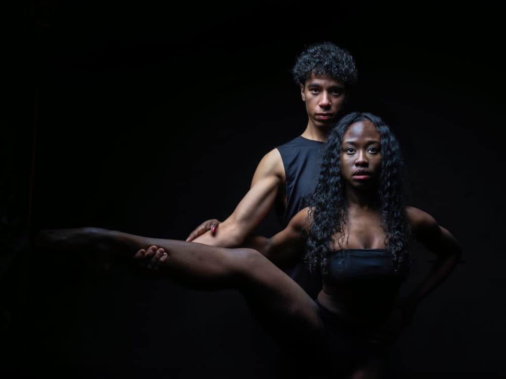 Dramatic Dance Duo by Sam SDFMedia — canvas wall art