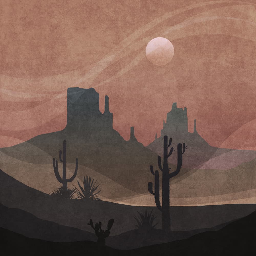 Desert Twilight by Emel Tunaboylu — canvas wall art