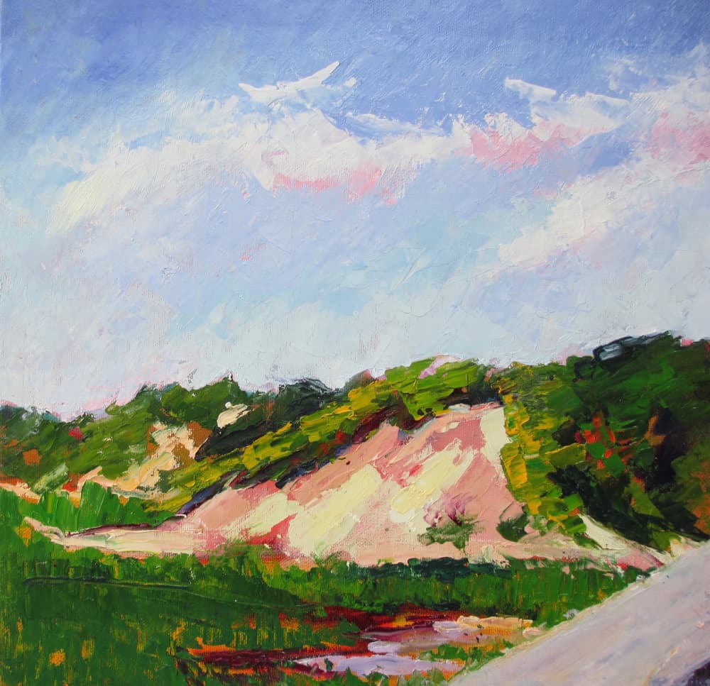 Vibrant Dune Landscape by Maxine Shore — canvas wall art