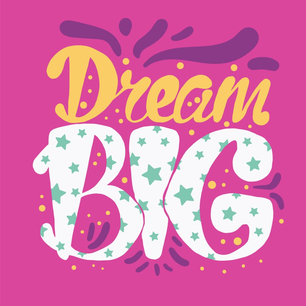 Dream Big Stars by Marika Barsrsind — canvas wall art