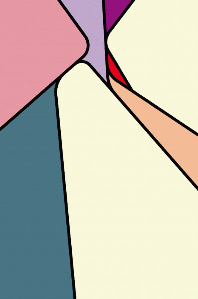 Smooth Geometric Curves by Rafa Mateo — canvas wall art