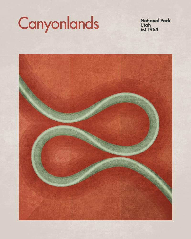 Serpentine Canyon by Emel Tunaboylu — canvas wall art