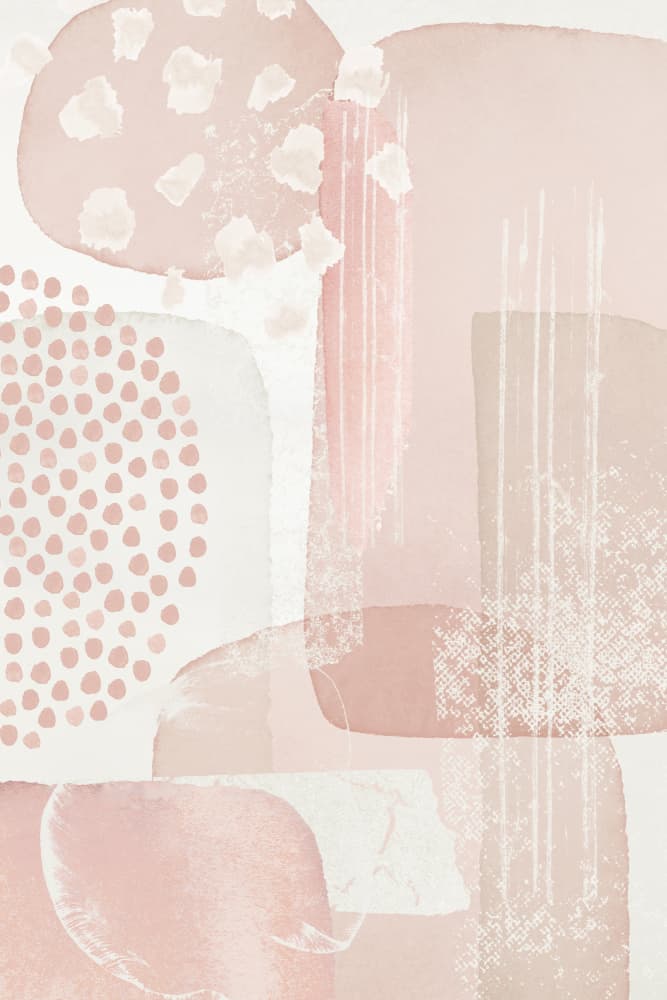 Organic Pastel Shapes by Sally Ann Moss — canvas wall art
