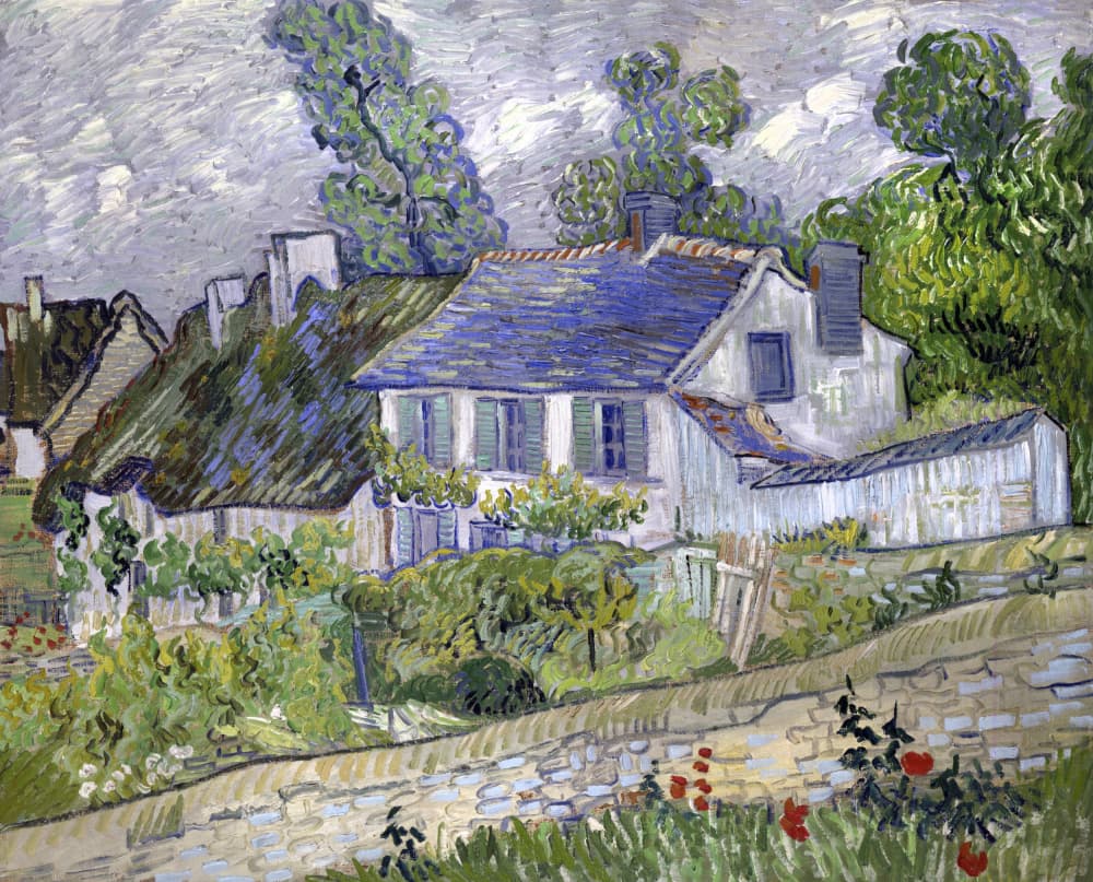 Vincent Van Gogh's Houses At Auvers (1890) Famous by Vincent Van Gogh — canvas wall art