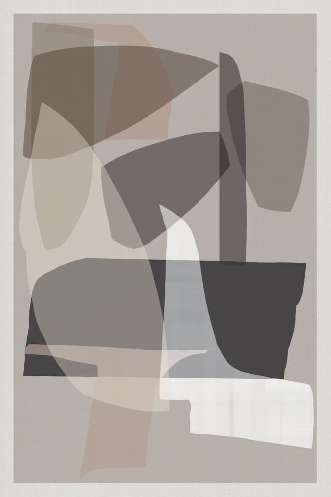 Layered Abstract Forms by cartissi — canvas wall art