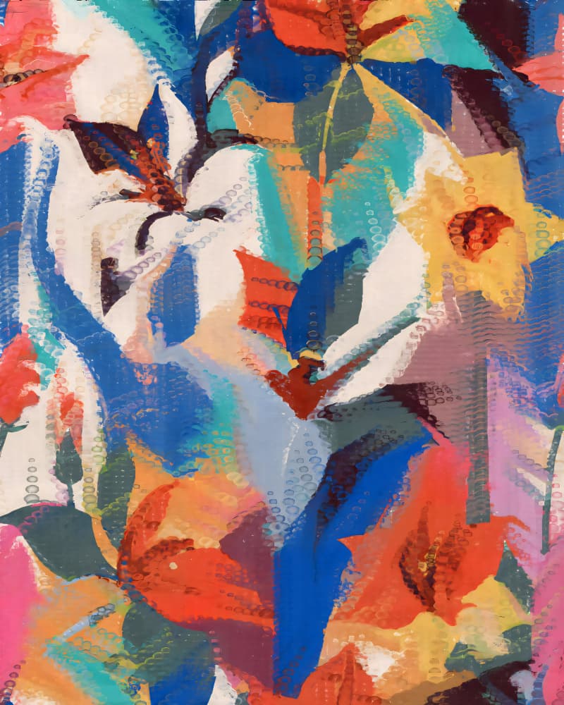 Vibrant Abstract Flowers