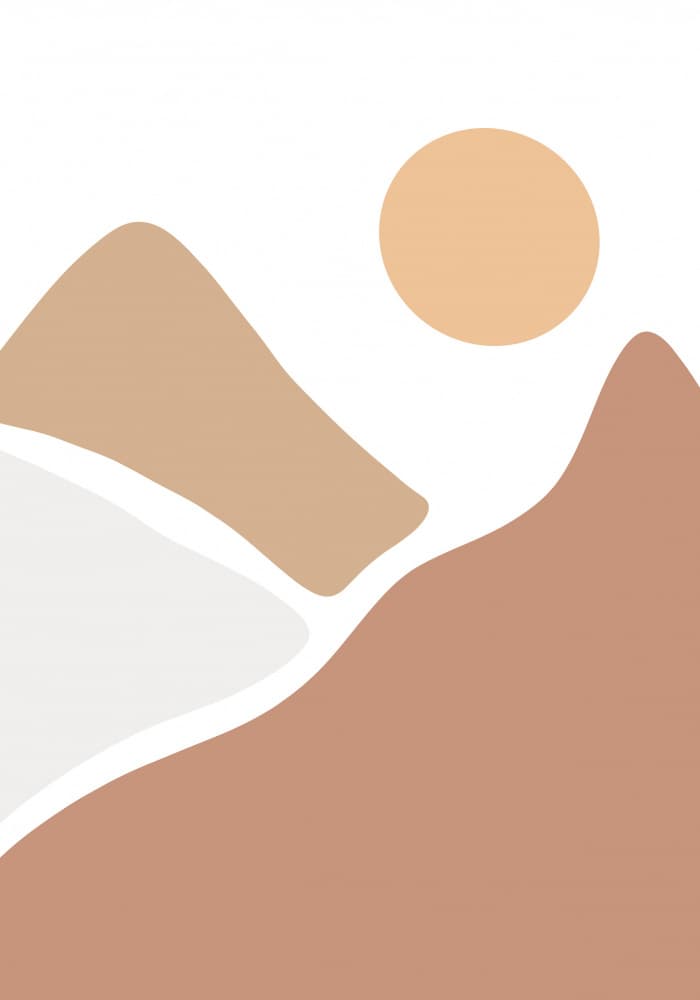 Warm Desert Hills by Veronika Boulová — canvas wall art