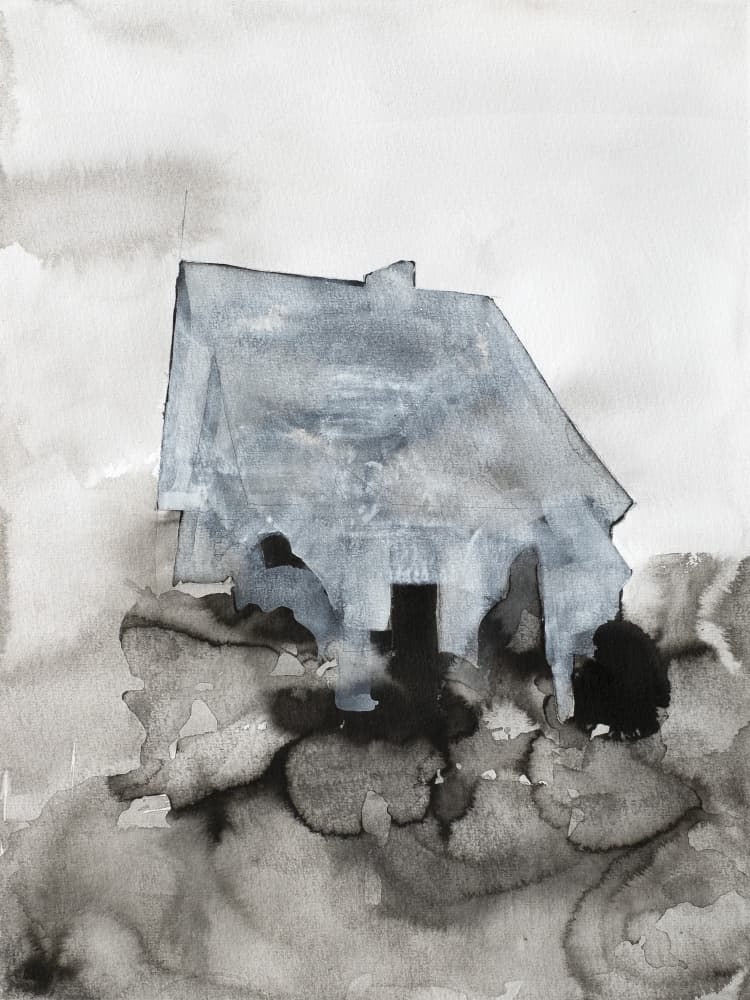 Lone Grey House by Joshua Hoskins — canvas wall art