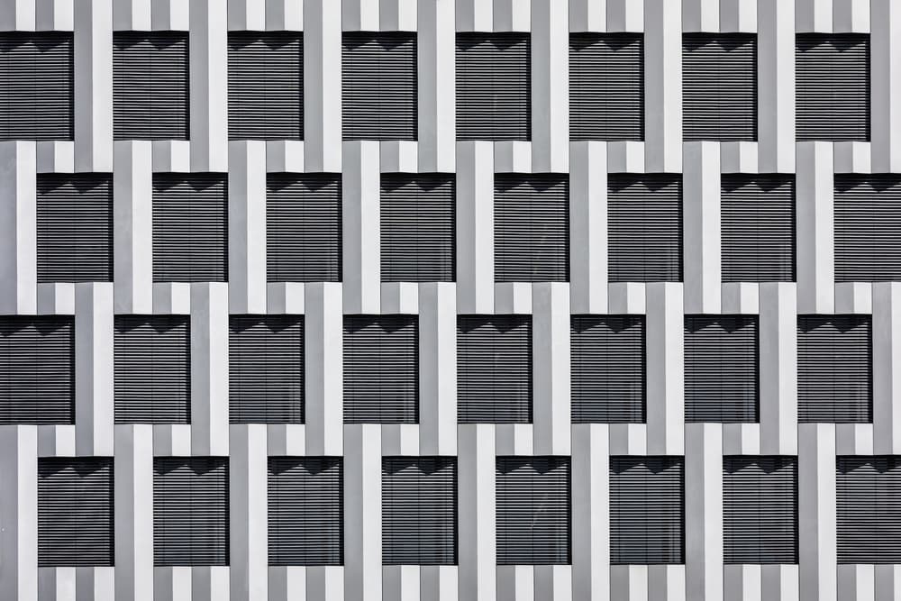 Geometric Window Facade by Franco Tessarolo — canvas wall art