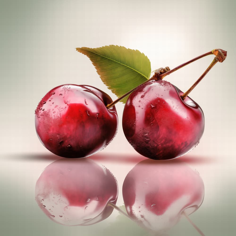 Dewy Red Cherries by Andreas Magnusson — canvas wall art
