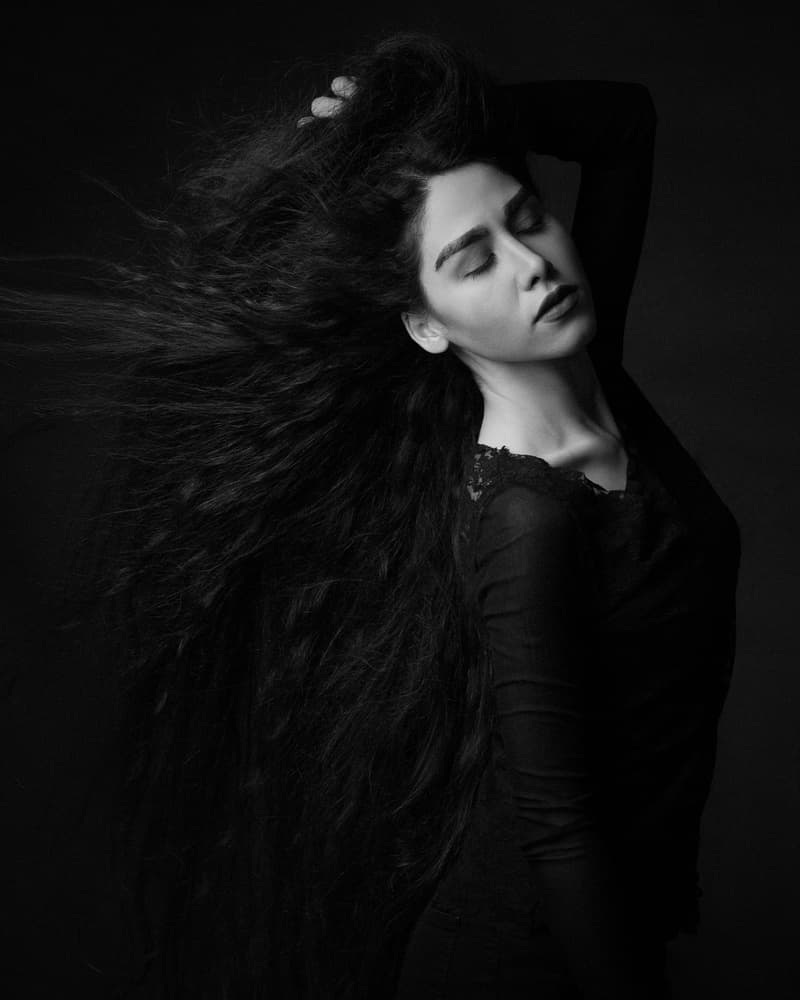 Elegant Flowing Hair by Mehdi Mokhtari — canvas wall art