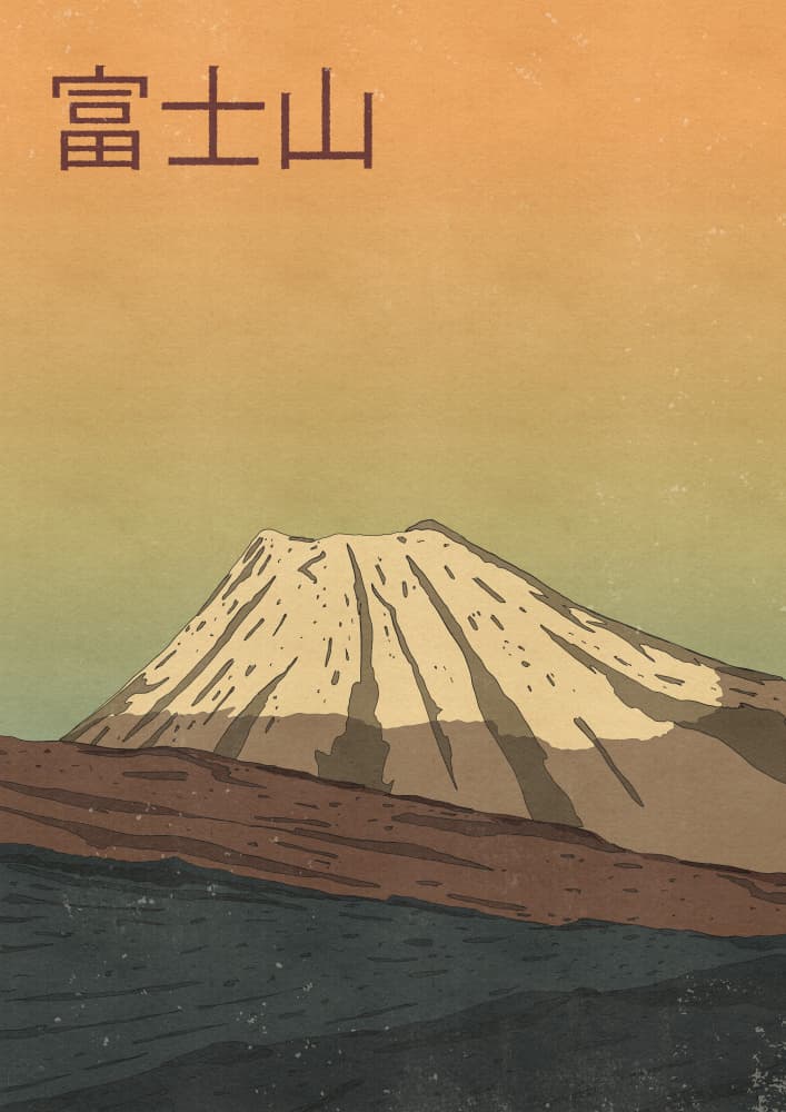 Iconic Mount Fuji by Nicholas — canvas wall art