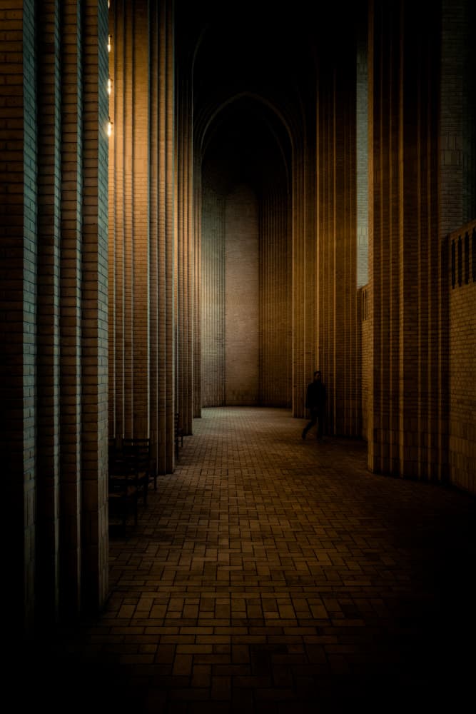 Solitary Man Grand Hallway by Stefan Buder — canvas wall art