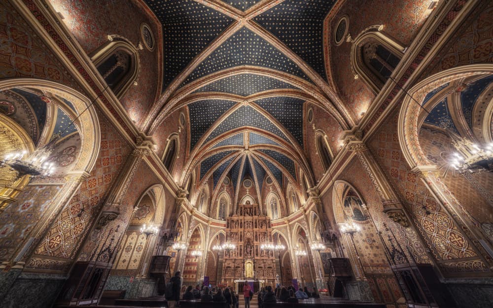 Majestic Church Sanctuary by Oskar Baglietto — canvas wall art