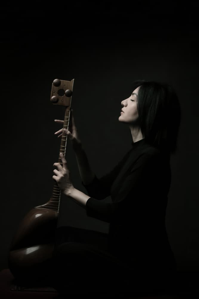 Elegant Music Portrait by Moein Hasheminasab — canvas wall art