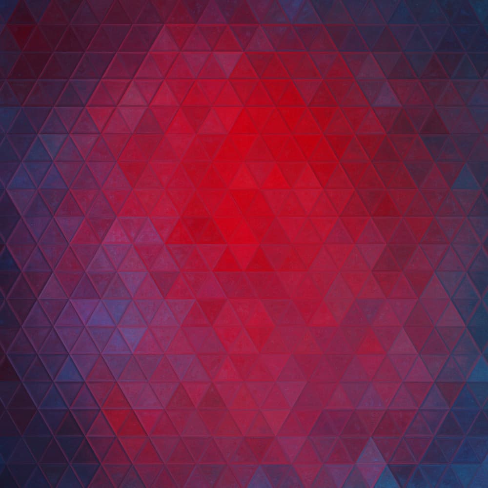 Ruby Blue Facets by Justyna Jaszke — canvas wall art