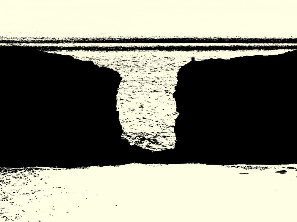 Dramatic Coastal Gorge by Petr Strnad — canvas wall art
