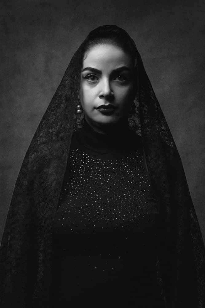 Elegant Veiled Woman by Glamour Studio — canvas wall art