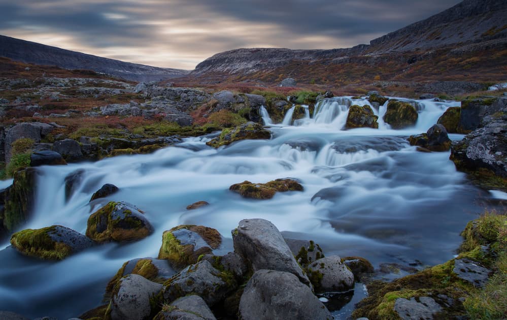 Silky Mountain Waterfall by swapnil deshpande — canvas wall art