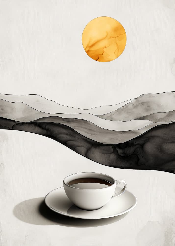 I Love Coffee Food Illustration Art (10) by Justyna Jaszke — canvas wall art