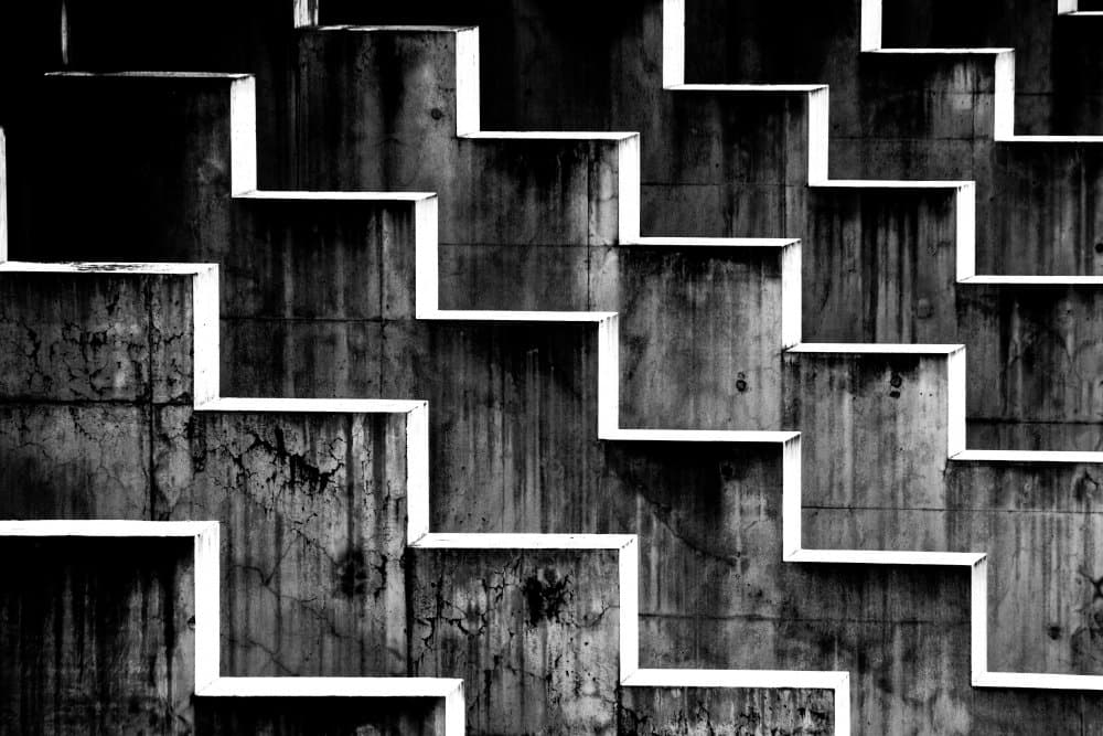 Abstract Geometric Steps by Gianluca Li Causi — canvas wall art