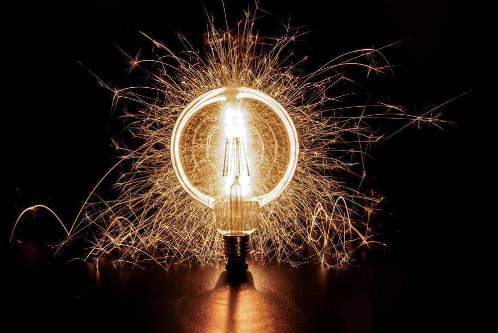 Bright Idea Spark by Robert Stienstra — canvas wall art