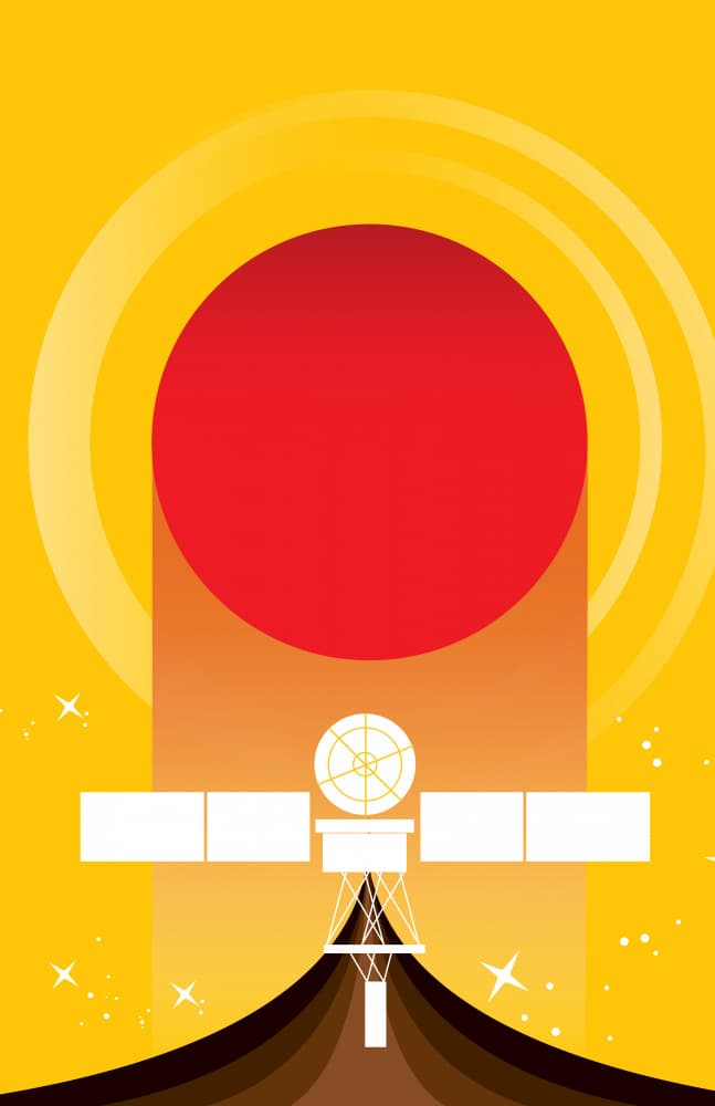 Red Sun Odyssey by Nicholas — canvas wall art