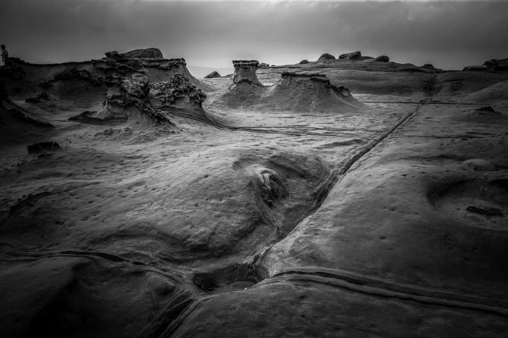 Dramatic Rock Formations by Allan Li wp — canvas wall art
