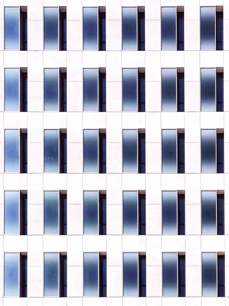 Geometric Window Pattern by Jasmine Zhang — canvas wall art